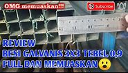 besi hollow 3x3 galvanis | review harga dan ketebalan