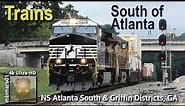 [8S][4k] Norfolk Southern Trains South of Atlanta, Atlanta South & Griffin Districts, GA 07/12/2022