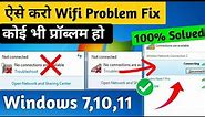 Windows 7 wifi problem | wifi not connected windows 7 10 | laptop wifi not showing windows 7