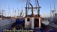 Commercial Fishing Boat Review Ship Vessel Video For Sale 68' HouseBoat Cabin Cruiser Cat Diesel