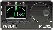 KLIQ MetroPitch - Metronome Tuner for All Instruments - with Guitar, Bass, Violin, Ukulele, and Chromatic Tuning Modes (MetroPitch, Black)