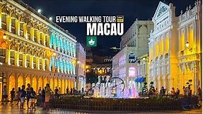 Macau — Evening Walking Tour【4K HDR】| Historic Centre of Macau