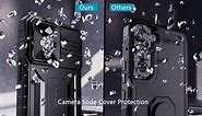 FNTCASE for iPhone 15 Plus Case: Heavy Duty Shockproof Cover with Kickstand | Rugged Military Grade Drop Proof Protection Matte Textured TPU Protective Durable Phone Shell Blue