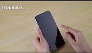iPhone 15 Plus screen protector Installation Video