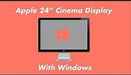 Apple 24" Cinema Display With Windows