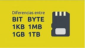 Cuál es la diferencia entre un bit, un byte, 1Kb, 1MB, 1GB y 1TB | Tecnología