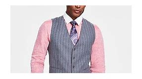 Tayion Collection Men's Classic-Fit Pinstripe Suit Separates Vest - Macy's