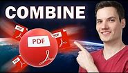 How to Combine PDF Files into One | Merge PDF Files FREE