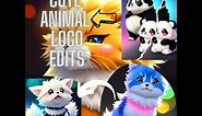 CUTE ANIMAL LOGO ARTS || ANIMAL LOGO DESIGN || CUTE LOGO ||