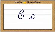 Writing Cursive - Capital Letter C and Small Letter c