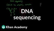 DNA sequencing | Biomolecules | MCAT | Khan Academy