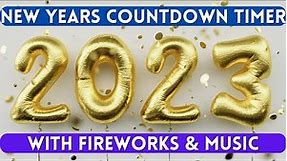 1 Minute 2023 New Years Eve Countdown Timer With Fireworks & Auld Lang Syne