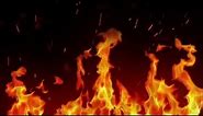 🔥 Burning Fire Flames Sparks Animated VJ Loop Video Background for Edits