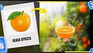 Transparent Glass Effect in Photoshop | Transparent Orange Manipulation
