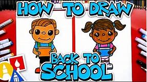 How To Draw Back To School Kid
