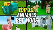 Top 10 Minecraft Pets & Animals Mods