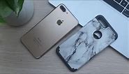 ULAK iPhone 7 Plus Case marble dual layer case instructions