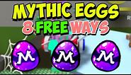 8 FREE WAYS To Get MYTHIC EGGS | Roblox Bee Swarm Simulator