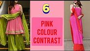 6 beautiful combination with Pink colour || pink ke saath colour combination