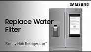 How to change the water filter on your Family Hub refrigerator | Samsung US