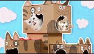 DIY Cat House - How to Make a Cat Tree from Cardboard | Easy Cat Furniture & Craft Projects