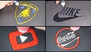 Number.1 Logo Pancake art - Nike, YouTube, Lamborghini, Coca Cola