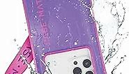 Case-Mate IP68 Waterproof Phone Pouch - Travel Beach Cruise Ship Essentials - Floating Waterproof Phone Case with Crossbody Lanyard for iPhone 15 Pro Max/ 14 Pro Max/ 13 Pro Max/ S24 - Purple Paradise