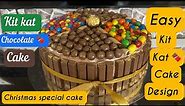 Kit kat cake / kit kat overload cake/Christmas special cake #kitkatcake /how to make kit kat cake