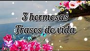 3 HERMOSAS FRASES DE VIDA Lindo mensaje con hermoso video para ti abrelo y escuchalo