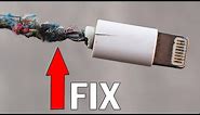 How to Fix Broken iPhone Charging Cable [ Unbelievable Hack ]