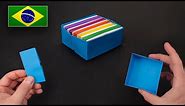 Origami: Caixinha Automática de Papel - Instruções em Português PT-BR