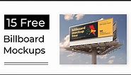 15 Free Billboard Mockups For your next Design Project.