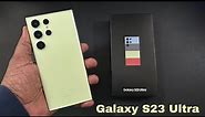 Samsung Galaxy S23 Ultra Unboxing and First Impression (Lime Color)