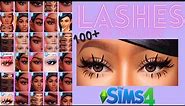 The Sims 4 100+ Eyelashes CC Folder | Dramatic Lashes, Color Lashes, Flirty Lashes and More