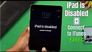 Fixed: Old "iPad Is Disabled" Connect To iTunes! [Unlock It]
