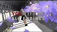 YOU LEFT ME 【ALL ENDINGS】| GAMEPLAY PLAYTHROUGH