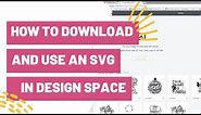 How to Download and use an SVG in Cricut Design Space