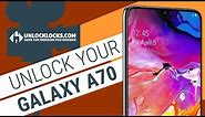 How To Unlock Samsung Galaxy A70 by Unlock Code.