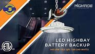 High Bay Lights Industrial LED Battery Backup | UBA-EM