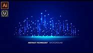 Abstract technology background design in illustrator