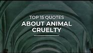 Top 15 Quotes about Animal Cruelty | Quotes for Whatsapp | Good Quotes