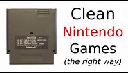 How To Clean NES Games