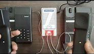 Diplomat 002 Lift & talk Intercom Demo with two Phones for Setting Communication between two Cabins