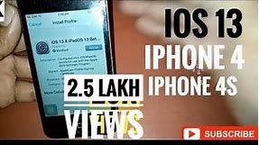 How To Install iOS 13.4 beta | iPhone 4/4S| First-c update 12.4 version Then Try this iOS 13 ||