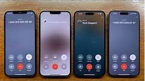 iPhone 12 Pro Max vs 13 Pro Max vs 14 Pro Max vs 15 Pro Max Incoming Calls