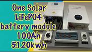 100Ah LITHIUM IRON PHOSPHATE (LiFEP04) | One Solar 100Ah Battery Module. 5,120watt-hours!