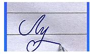 Ayesha name in Cursive style using Ink Pen - Write perfect writing