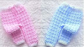 Cute Baby pants, trousers or leggings with MEASUREMENTS for NB to 24M CROCHET PATTERN