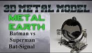 Metal Earth Build - Batman vs Superman Bat Signal