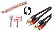 Connecting Speaker Wire To RCA - Simple!